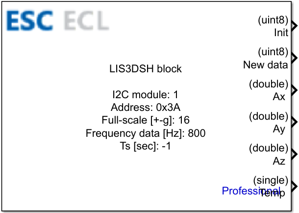 LIS3DSH sensor block