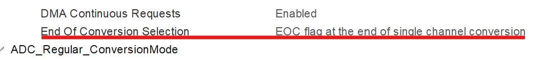 ADC End of Conversion setting