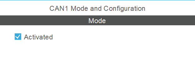 CAN Mode setting