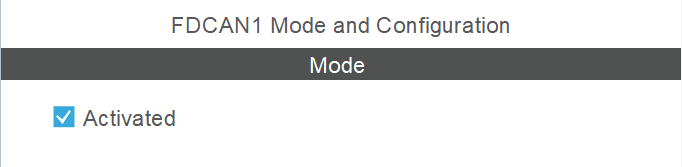FDCAN Mode