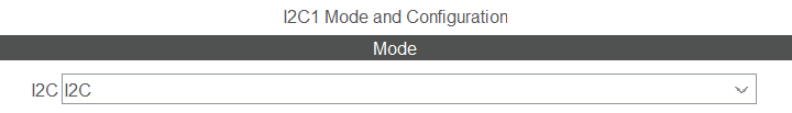 I2C Mode setting