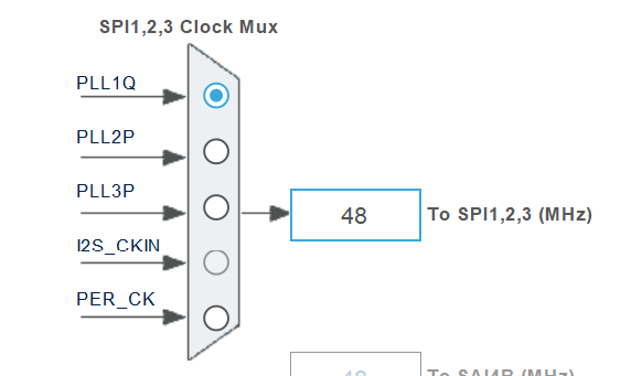 SPI Clock setting