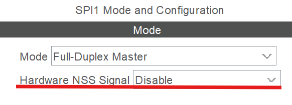 SPI Hardware NSS setting
