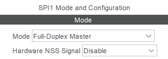 SPI Mode setting