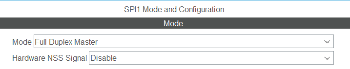 SPI Mode setting
