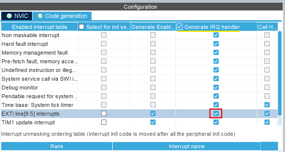 GPIO Configuration in CubeMX