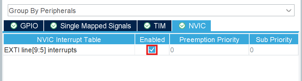 GPIO Configuration in CubeMX