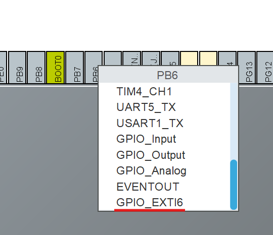 GPIO Configuration in CubeMX