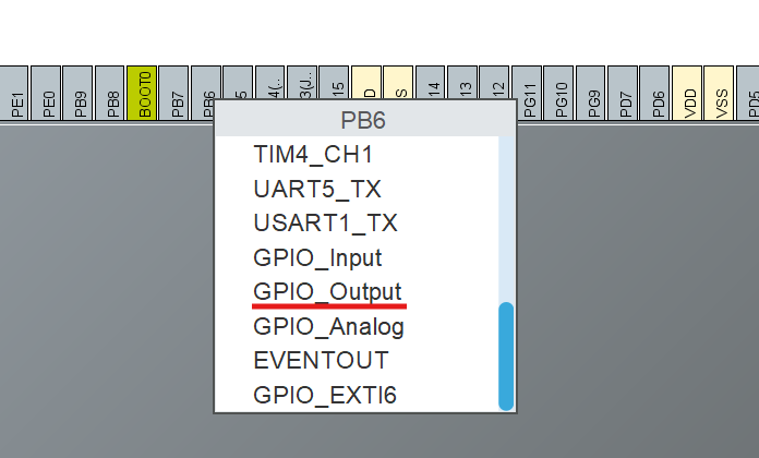 GPIO Configuration in CubeMX