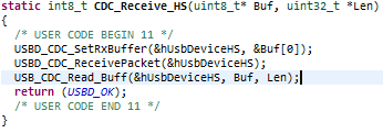 Funkcja CDC_Receive_HS