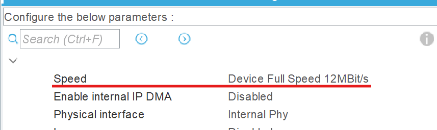 USB Speed setting